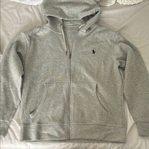 Ralph Lauren Gray Zip-Up Sweater